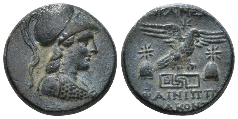 PHRYGIA. Apameia. Ae (Circa 88-40 BC).
Obv: Helmeted bust of Athena right, weari...