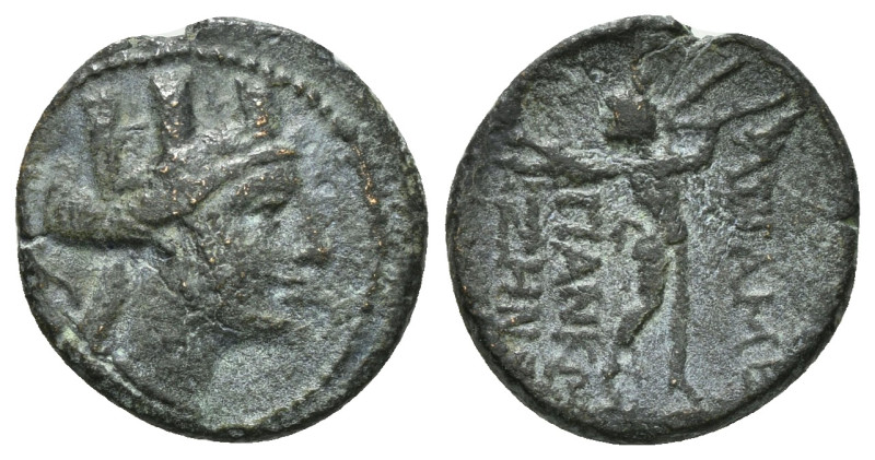 PHRYGIA. Apameia. Ae (Circa 88-40 BC).
Obv: Turreted head of Artemis-Tyche right...