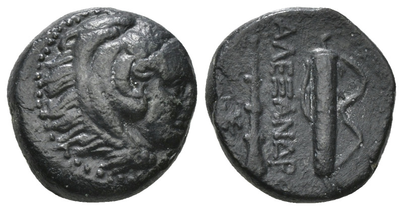 KINGS OF MACEDON. Alexander III 'the Great' (336-323 BC). Ae Unit. Uncertain min...