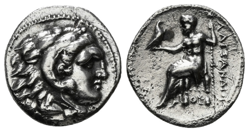 KINGS OF MACEDON. Alexander III 'the Great' (336-323 BC).Drachm.
Obv: Head of He...