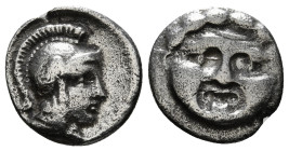 PISIDIA. Selge. Obol (Circa 350-300 BC).
Obv: Helmeted head of Athena right
Rev: Facing gorgoneion 0,85g