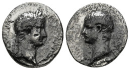 CAPPADOCIA. Caesarea. Tiberius with Drusus as Caesar (14-37). Drachm.
Obv: TI CAES AVG P M TR P XXXIV.
Laureate head of Tiberius right.
Rev: DRVSVS CA...