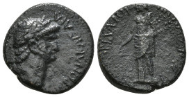 PHRYGIA. Prymnessus. Nero (54-68). Ae. Klaudios Mithridates, magistrate.
Obv: ΝΕΡΩΝΑ ΚΑΙΣΑΡΑ ΠΡΥΜΝΗΣΣΕΙΣ.
Laureate head right.
Rev: ΕΠΙ ΚΛΑΥΔΙΟΥ ΜΙΘΡΙ...