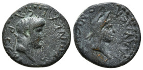 LYCAONIA. Iconium (as Claudiconium). Nero (54-68). Ae.
Obv: ΝЄΡωΝ ΚΑΙCΑΡ CЄΒΑCΤΟC.
Laureate head of Nero right.
Rev: ΚΛΑVΔЄΙΚΟΝΙЄωΝ.
Veiled head of Pe...