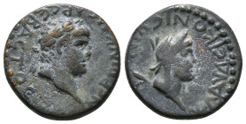 LYCAONIA. Iconium (as Claudiconium). Nero (54-68). Ae.
Obv: ΝЄΡωΝ ΚΑΙCΑΡ CЄΒΑCΤΟC.
Laureate head of Nero right.
Rev: ΚΛΑVΔЄΙΚΟΝΙЄωΝ.
Veiled head of Pe...
