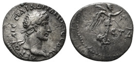CAPPADOCIA. Caesarea. Hadrian (117-138). Hemidrachm. Dated RY 4 (119/20).
Obv: AYTO KAIC TPAI AΔPIANOC CЄBACT.
Laureate bust right, with slight draper...