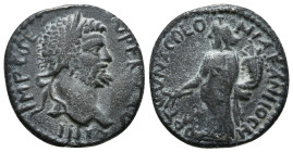 PISIDIA. Antiochia. Septimius Severus (193-211). Ae.
Obv: IMP C SEV PERT AVG IIII.
Laureate head right.
Rev: FORTVNA COLONIA ANTIOCH.
Tyche standing l...