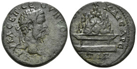 CAPPADOCIA. Caesarea. Septimius Severus (193-211). Ae.
Obv: AY KA CEΠ CEOYHPOC AYΓ.
Laureate head right.
Rev: MHTPOΠ KAICAPE / ET ΙΓ.
Agalma of Mount ...