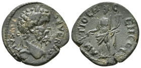 PISIDIA. Antioch. Septimius Severus (193-211). Ae.
Obv: L SEP SEV PERT AVG IMP P P.
Laureate head right.
Rev: ANTIOCH GENI COL CAE.
Tyche standing lef...