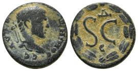 SYRIA. Seleucis and Pieria. Antioch. Caracalla (198-217). Semis.
Obv: AVTOK M A ANTωNЄINOC CЄB.
Laureate head right.
Rev: Large S C; E below; all with...