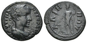 PHRYGIA. Alia. Gordian III (238-244). Ae.
Obv: AYT K M ANT ΓOPΔIANOC.
Laureate, draped and cuirassed bust right.
Rev: AΛIHNΩN.
Dionysos standing left,...