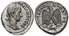 SELEUCIS & PIERIA. Antioch. Gordian III (238-244). Tetradrachm.
Obv: ΑVΤΟΚ Κ Μ ΑΝΤ ΓΟΡΔΙΑΝΟC CЄΒ.
Laureate, draped and cuirassed bust right.
Rev: ΔHMA...