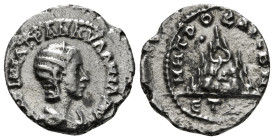 CAPPADOCIA. Caesarea. Tranquillina (Augusta, 241-244). Drachm.
Obv: CABINIA TPANKVΛΛΙΝA AV.
Diademed and draped bust right.
Rev: MHTPO KAIC B N / ET Δ...