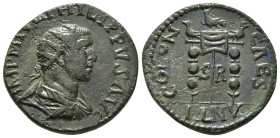 PISIDIA, Antiochia .Philip I, 244-249 AD. AE
MP M IVL PHILIPPVS A Radiate, draped and cuirassed bust of Philip to right
Rev. ANTIO-CHI C/OLON / S-R Ve...