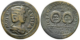 PHRYGIA. Hierapolis. Otacilia Severa (Augusta, 244-249). Ae. Homonoia issue with Sardis.
Obv: M ΩT CЄVHPA.
Draped bust right, wearing stephane.
Rev: I...