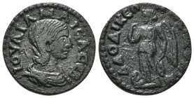 PHRYGIA. Laodicea ad Lycum. Julia Maesa (Augusta, 218-224/5). Ae.
Obv: IOVΛIA MAICA CЄB.
Draped bust right.
Rev: ΛAOΔIKЄΩN NЄΩKORΩN.
Winged Nemesis st...