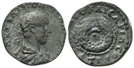 PONTUS. Neocaesarea. Valerian I, 253-260. 4 Assaria, commemorating the Aktian Games, year ΡϘΒ = 192 = 255/6. ΑΥ Κ ΠΟ ΛΙΚ ΟΥΑΛΕΡΙΑΝΟϹ Laureate, draped ...