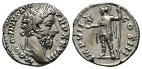 Marcus Aurelius (AD 161-180). AR denarius Rome, AD 174. M ANTONINVS AVG TR P XXVIII, laureate head of Marcus Aurelius right / IMP VII COS III, Roma st...