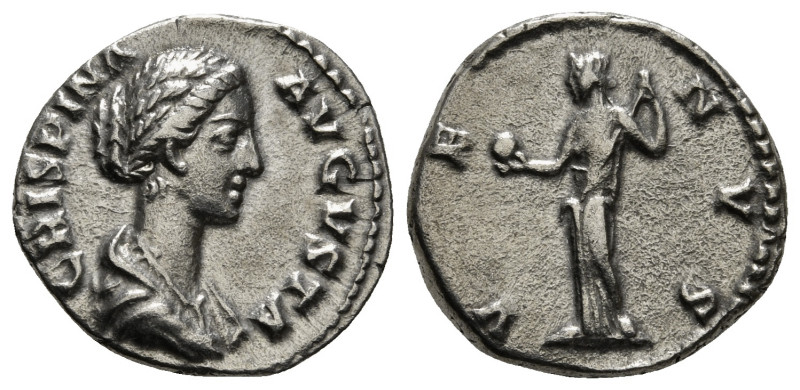 CRISPINA (Augusta, 178-182). Denarius. Rome.
Obv: CRISPINA AVGVSTA.
Draped bust ...