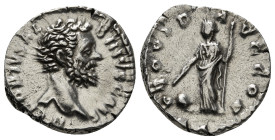 CLODIUS ALBINUS (Caesar, 193-195). Denarius. Rome.
Obv: D CLODIVS ALBINVS CAES.
Bare head right.
Rev: PROVID AVG COS.
Providentia standing left, holdi...