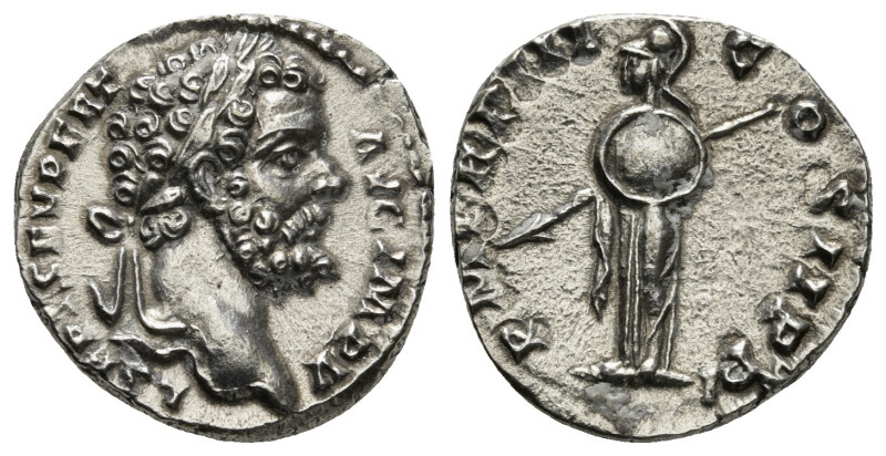 SEPTIMIUS SEVERUS (193-211). Denarius. Rome.
Obv: L SEPT SEV PERT AVG IMP IIII.
...