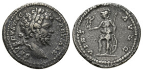 SEPTIMIUS SEVERUS (193-211). Denarius. Rome.
Obv: SEVERVS AVG PART MAX.
Laureate head right.
Rev: VIRT AVGG.
Virtus standing left, holding Victory, sh...