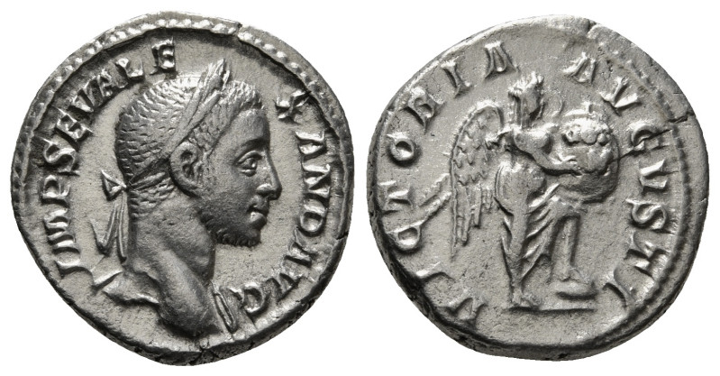 SEVERUS ALEXANDER (222-235). Denarius. Rome.
Obv: IMP SEV ALEXAND AVG.
Laureate ...