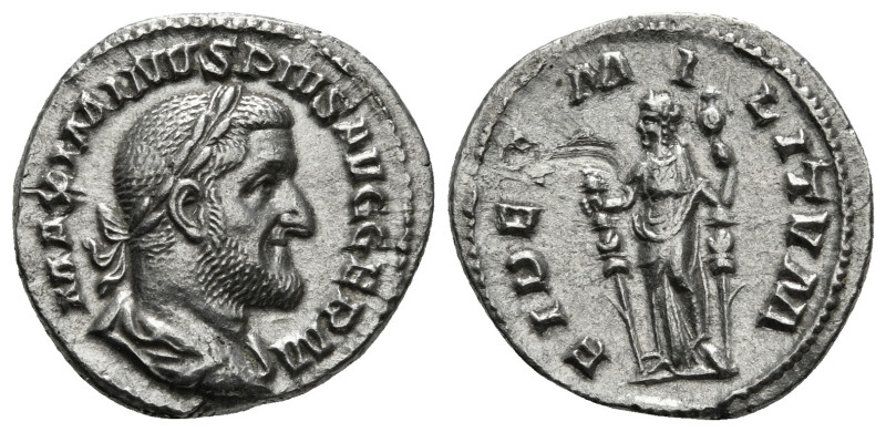 MAXIMINUS THRAX (235-238). Denarius. Rome.
Obv: IMP MAXIMINVS PIVS AVG.
Laureate...