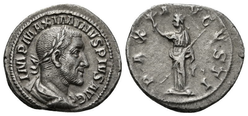 MAXIMINUS THRAX (235-238). Denarius. Rome.
Obv: IMP MAXIMINVS PIVS AVG.
Laureate...