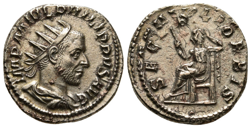 PHILIP I 'THE ARAB' (244-249). Antoninianus. Rome.
Obv: IMP M IVL PHILIPPVS AVG....