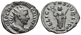 TREBONIANUS GALLUS (252-253). Antoninianus. Rome.
Obv: IMP CAE C VIB TREB GALLVS AVG.
Radiate, draped and cuirassed bust right.
Rev: FELICITAS PVBLICA...