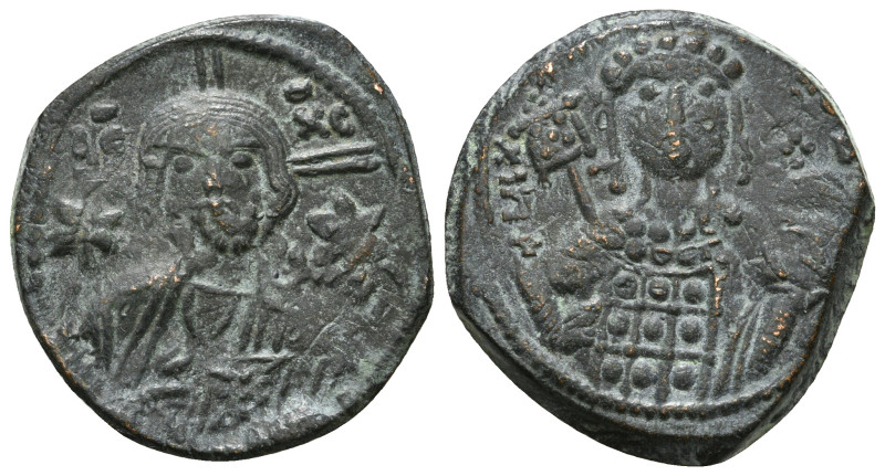 MICHAEL VII DUCAS (1071-1078). Follis. Constantinople.
Obv: IC - XC.
Bust of Chr...