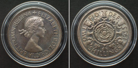 GREAT BRITAIN. 2 Shillings 1953, ELIZABETH II, Cameo Proof from Coronation Set