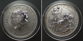 GREAT BRITAIN. 2 Pounds 1999, BRITANNIA, ELIZABETH II, 1 oz silver BU