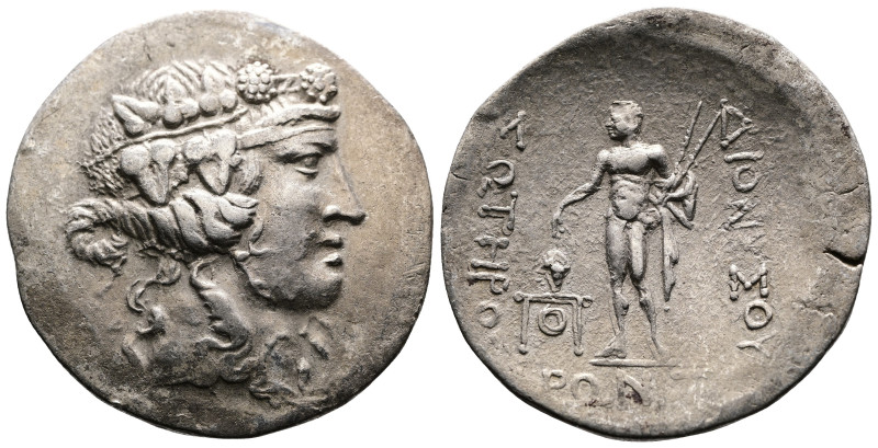 Thrace, Maroneia, circa 189/8-49/5 BC. AR Tetradrachm.(32,3 mm, 15,8g.) Head of ...