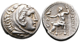 Kings of Macedon, Alexander III 'the Great', 336-323 BC. AR Tetradrachm (27 mm, 17,06 g.). Posthumous issue struck under Kassander, Amphipolis, circa ...