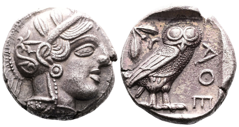 Attica, Athens, circa 449-404 BC. AR Tetradrachm (23.7 mm, 17 g.) 430s. Head of ...
