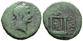 Macedon, Stobi, Trajan, 98-117 AD. AE(22.7 mm, 7.24 g.) IMP CAES NERVAE TRAIAN AVG GERM P M T P COS III, laureate head of Trajan right. Rev. MVNI - CI...
