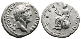 Antoninus Pius, 138-161 AD. AR Denarius. (17.2 mm, 3,41 g.). Rome, 140 AD. ANTONINVS AVG PIVS P P, laureate head of Antoninus Pius right. Rev. TR POT ...