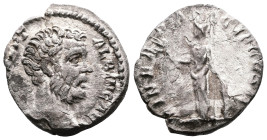 Clodius Albinus, 193- 195 AD. AR Denarius. (17.4 mm. 2,76 g.). Rome, 193- 195 AD. D CLOD SEPT ALBIN CAES, bare head right. Rev. FELICITAS COS II, Feli...