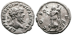 Septimius Severus, 193-211 AD. AR Denarius (18.4 mm, 2.7 g.). Laodicea, 198-202 AD. L SEPT SEV AVG IMP XI PART MAX, laureate head of Septimius Severus...