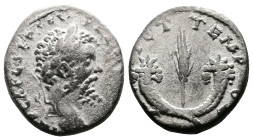 Septimius Severus, 193-211 AD. AR Denarius (15.3 mm, 3.31 g.). Emesa, 194 AD. IMP CAE L SEP SEV PERT AVG COS II, laureate head of Septimius Severus to...