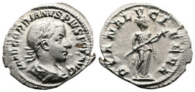 Gordian III, 238-244 AD. AR Denarius (20.4 mm, 2,72 g.) Rome, struck 241-2 AD. IMP GORDIANVS PIVS FEL AVG, laureate, draped and cuirassed bust right, ...