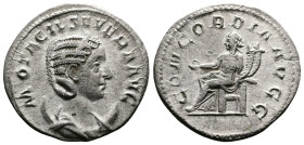 Otacilia Severa, 244-249 AD. AR Antoninianus (22.1 mm, 3.71 g.). Rome, 246-248 AD. M OTACIL SEVERA AVG Diademed and draped bust of Otacilia Severa set...