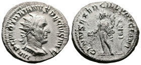 Trajan Decius, 249-251 AD. AR Antoninianus (22.2 mm, 4,08 g.). Rome. IMP C M Q TRAIANVS DECIVS AVG, radiate, draped and cuirassed bust of Trajan Deciu...