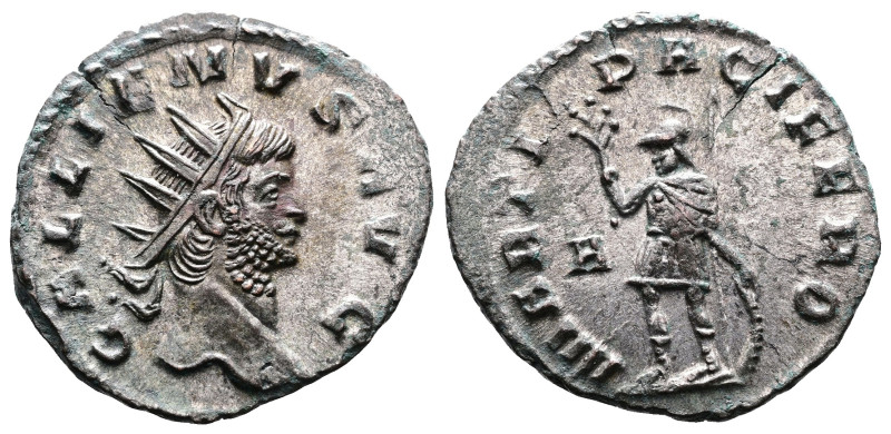 Gallienus, 253-268 AD. Silvered Bronze Antoninianus. (20.6 mm. 2,7 g.). Rome. GA...