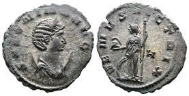 Salonina, Antoninianus, Silvered Bronze Antoninianus (22.3 mm, 3.01 g.). Rome, 260-262 AD. SALONINA AVG. Diademed and draped bust of Salonina to right...