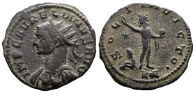 Aurelian, 270-275 AD. AE Antoninianus (22.2mm, 3,35 g.). Tripolis, 274 AD. IMP C AVRELIANVS AVG Radiate, draped and cuirassed bust of Aurelianus to le...