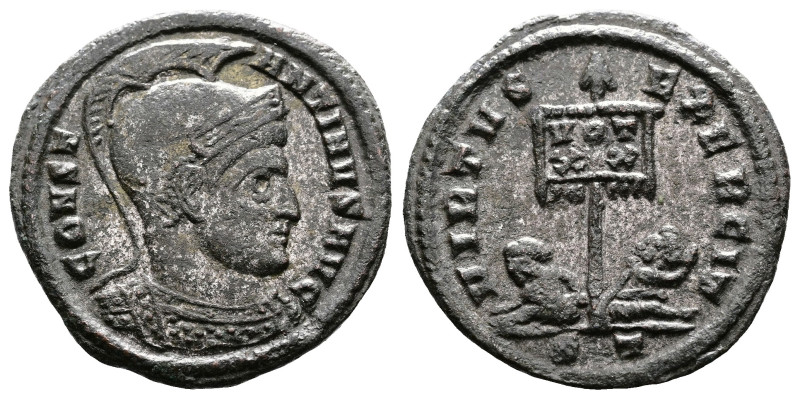 Constantine I 'the Great' 306 - 337 AD. Silvered Bronze Follis (19.3 mm, 2.78 g....