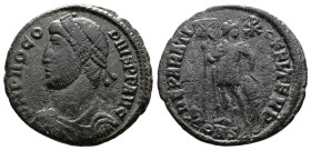 Procopius, 363-366 AD. AE Centenionalis. (20.4 mm. 3.63 g.). Constantinople. DN PROCOPIVS PF AVG, pearl-diademed, draped, cuirassed bust of Procopius ...